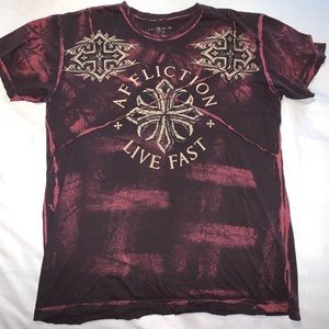 Men’s XL AFFLICTION Shirt like new, worn once